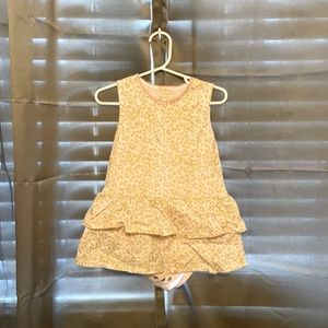 Pink and Gold Leopard Sparkle Dress